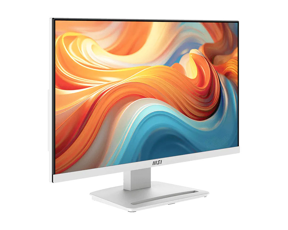 MSI 24" PRO MP241W E14V Flat FHD Monitor, VA Panel 144Hz, AMD FreeSync, HDR Ready - HDMI, DP (White) atomoffice