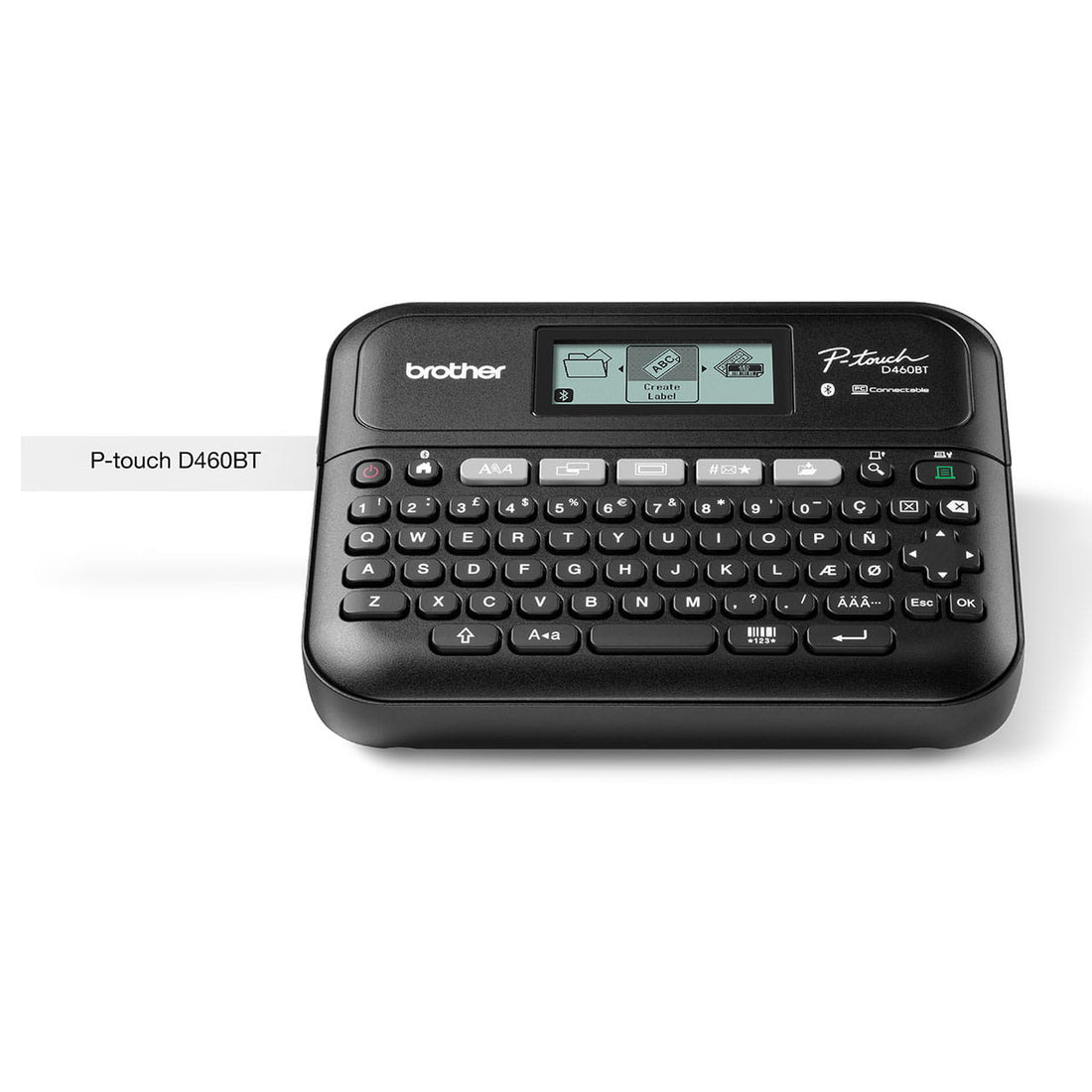 Brother PT-D460BT Label Printer — Keypad, 18mm TZe, USB & Bluetooth atomoffice