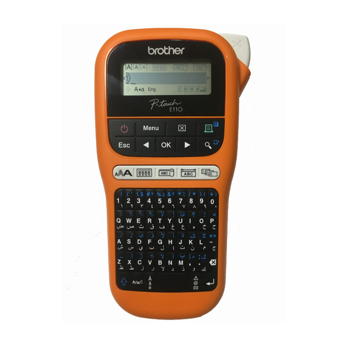 Brother PT-E110VP Label Printer — Electrical &amp; Datacomm Handheld, 12mm TZe atomoffice