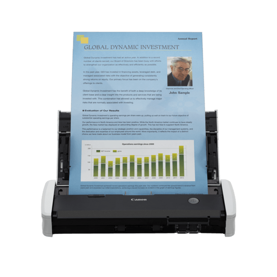 Canon imageFORMULA R10 Portable Duplex Document Scanner atomoffice
