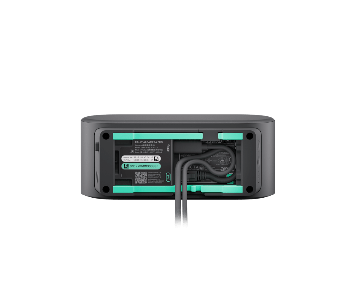 Logitech Rally AI Camera Discreet Conference Camera 960-001808 - Graphite atomoffice
