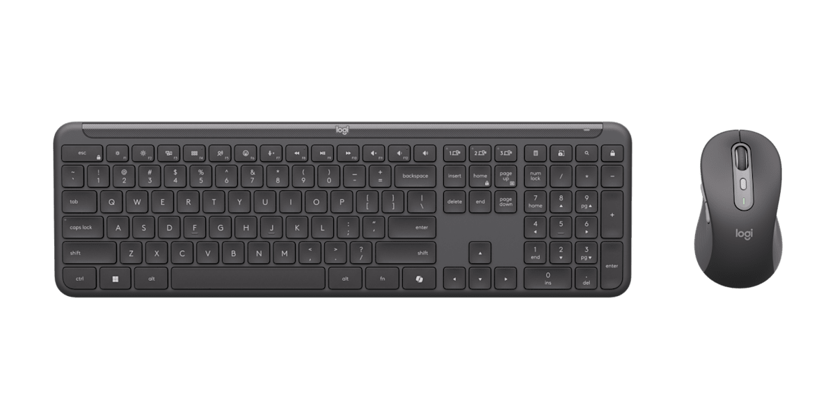 Logitech Signature Slim Combo MK955 for Business Copilot Edition Keyboard &amp; Mouse 920-013271 - Graphite atomoffice
