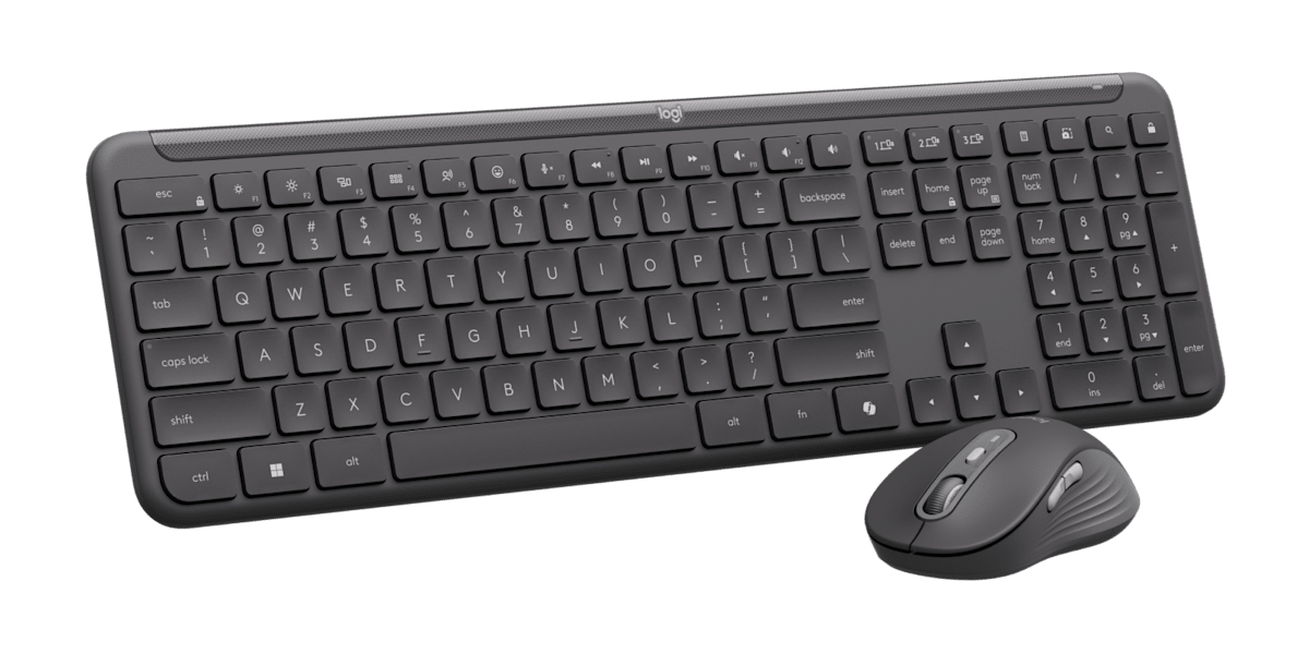 Logitech Signature Slim Combo MK955 for Business Copilot Edition Keyboard &amp; Mouse 920-013271 - Graphite atomoffice