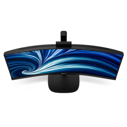 Philips 34" 34B2U3600CH Curved UltraWide WQHD Monitor VA Panel 120Hz - DP, HDMI, USB-C 90W, RJ45 with Windows Hello Pop-up Webcam and Speakers atomoffice