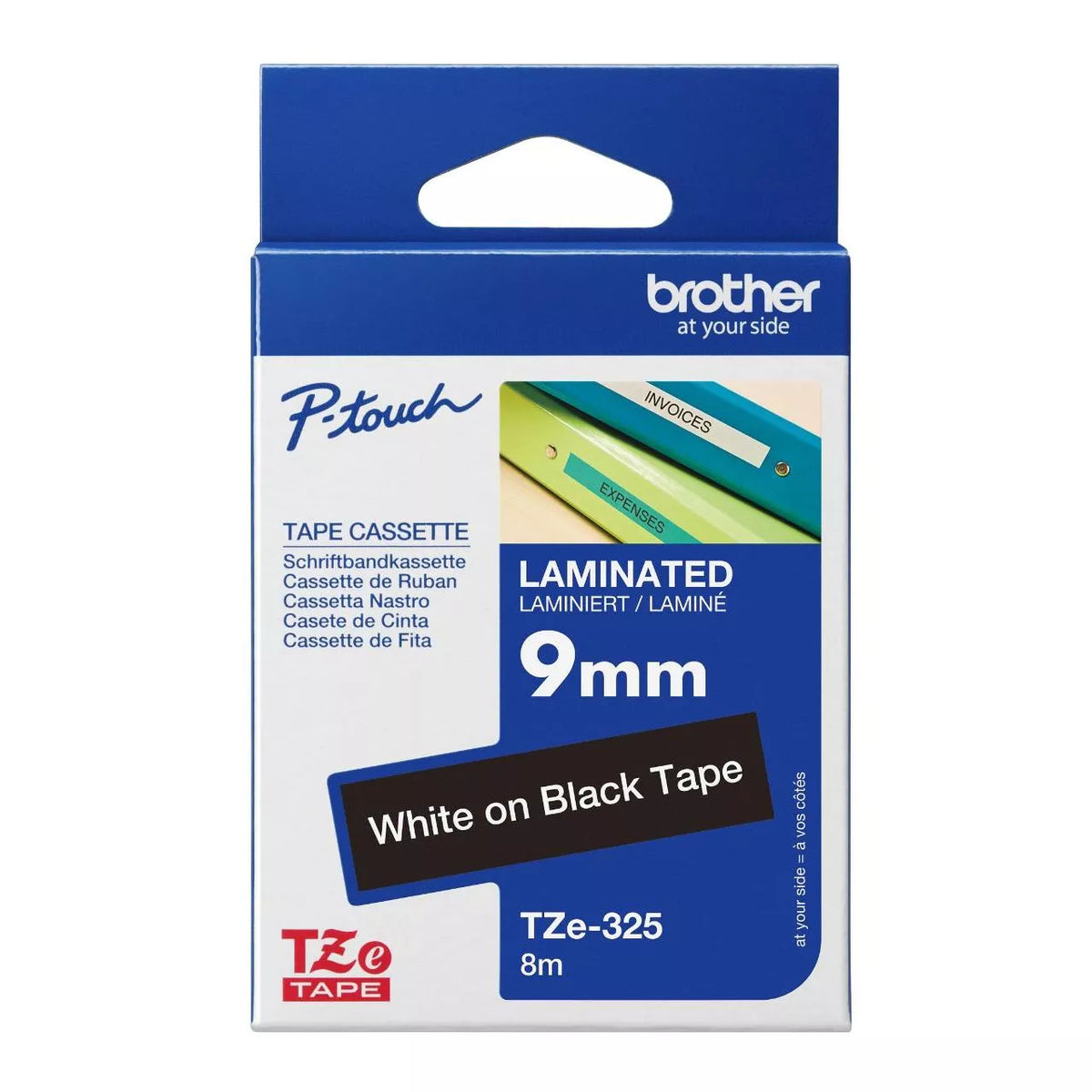 Brother TZe Laminated Label Tape 9mm x 8m atomoffice