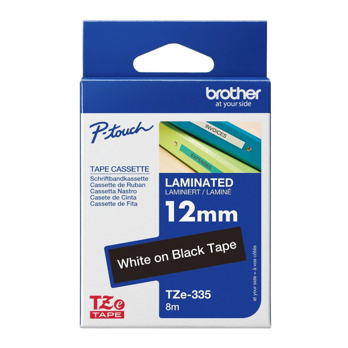 Brother TZe Laminated Label Tape 12mm x 8m atomoffice