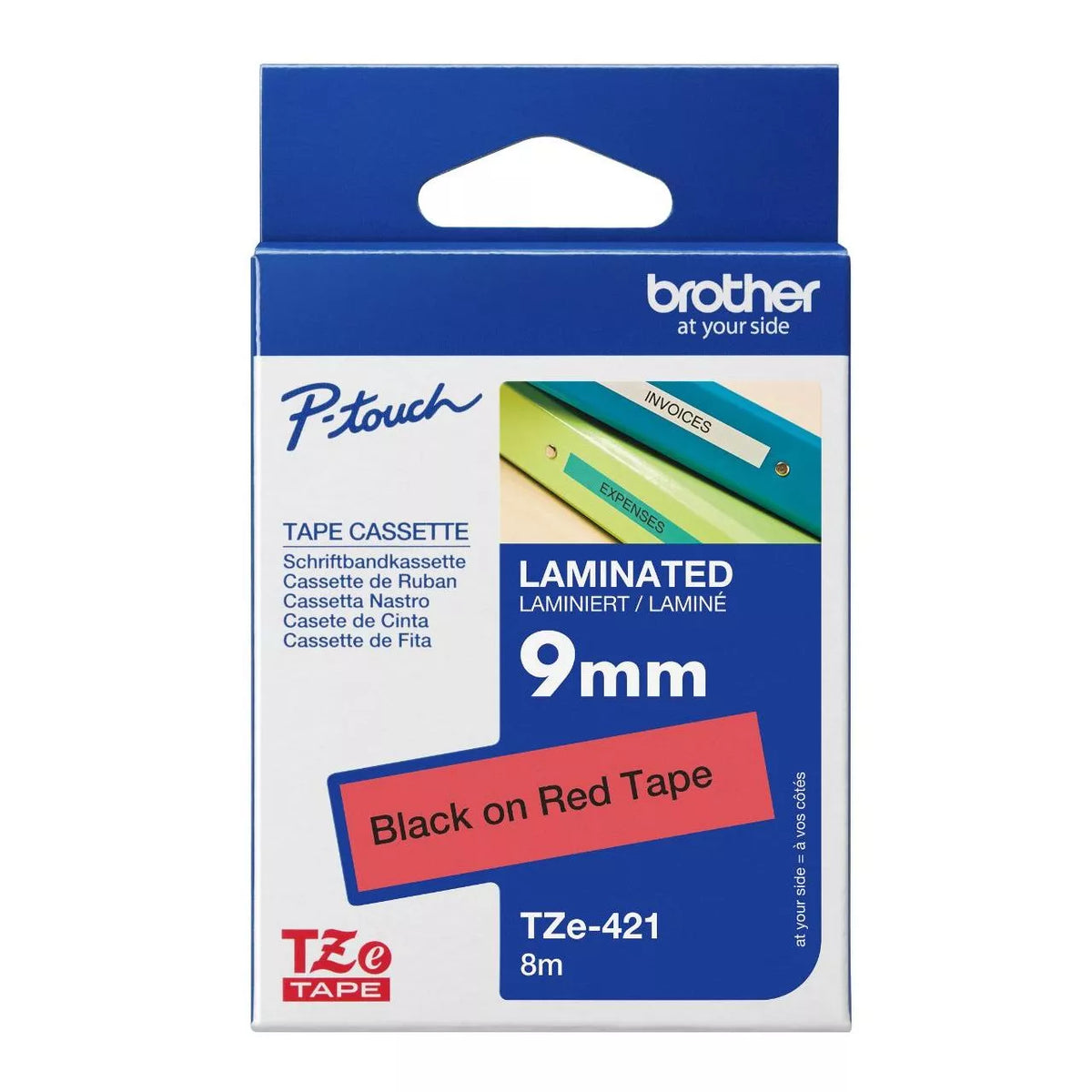 Brother TZe Laminated Label Tape 9mm x 8m atomoffice