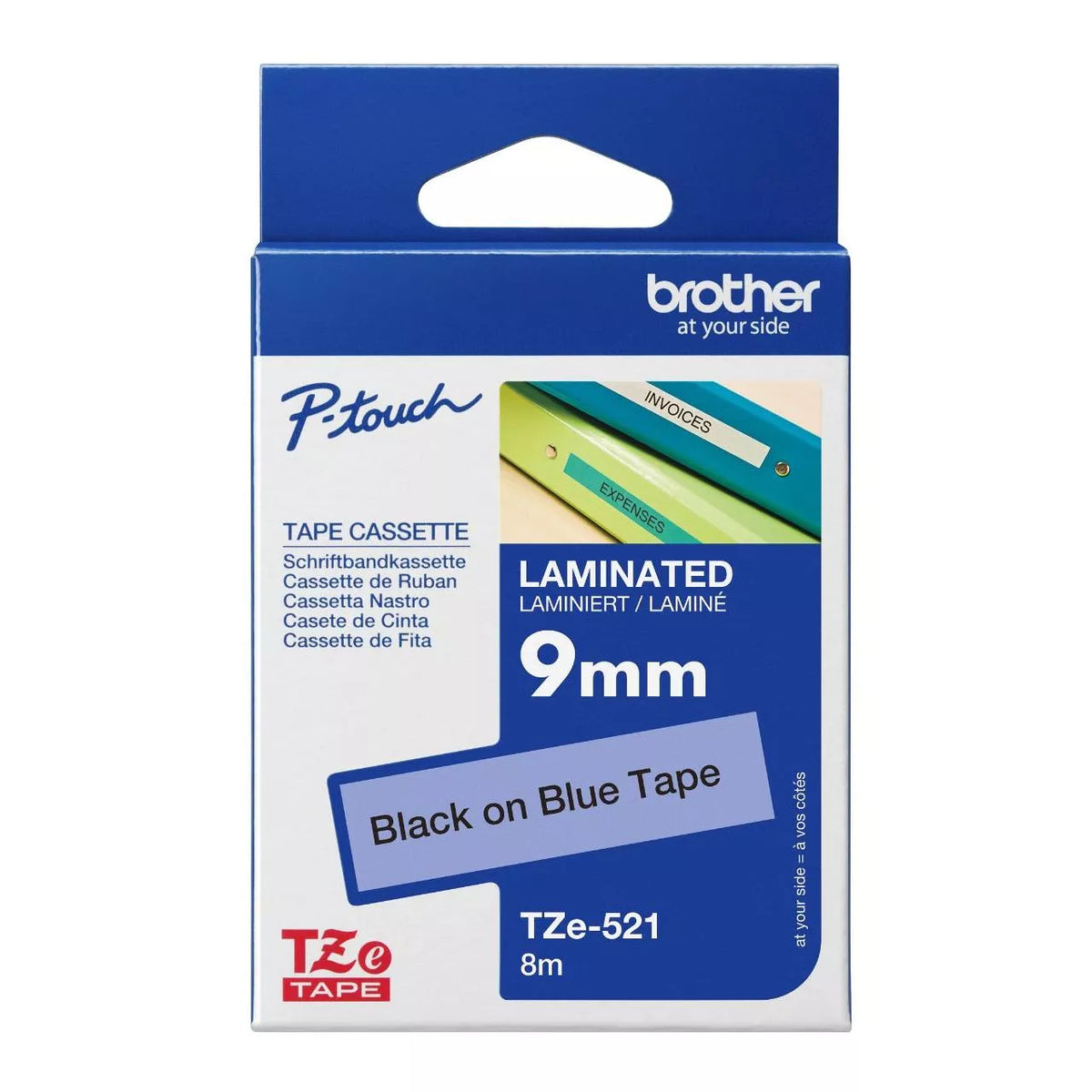Brother TZe Laminated Label Tape 9mm x 8m atomoffice