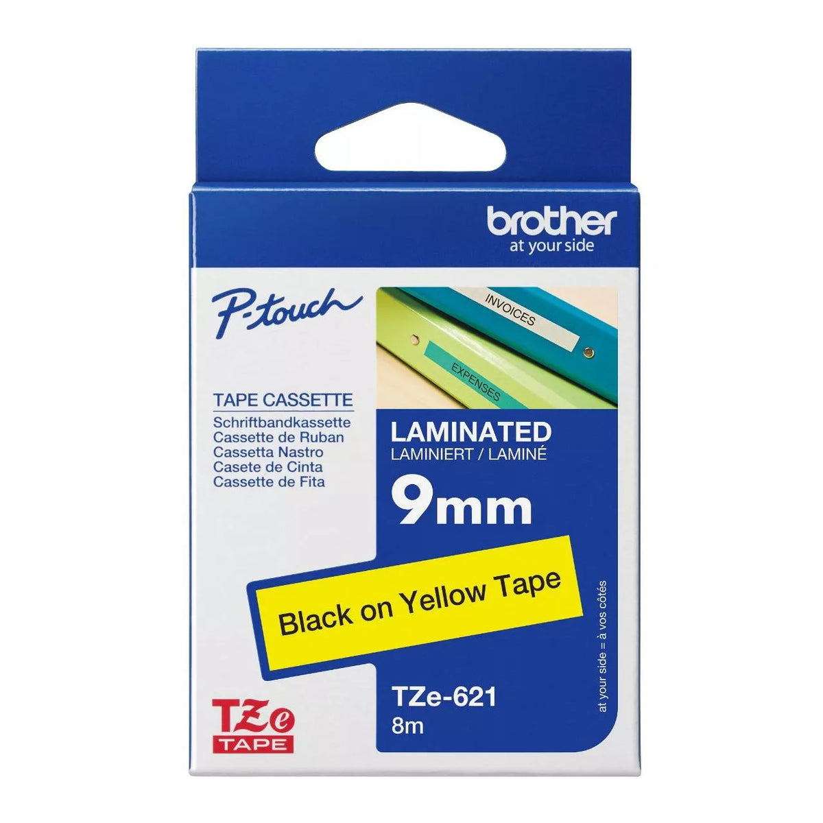 Brother TZe Laminated Label Tape 9mm x 8m atomoffice
