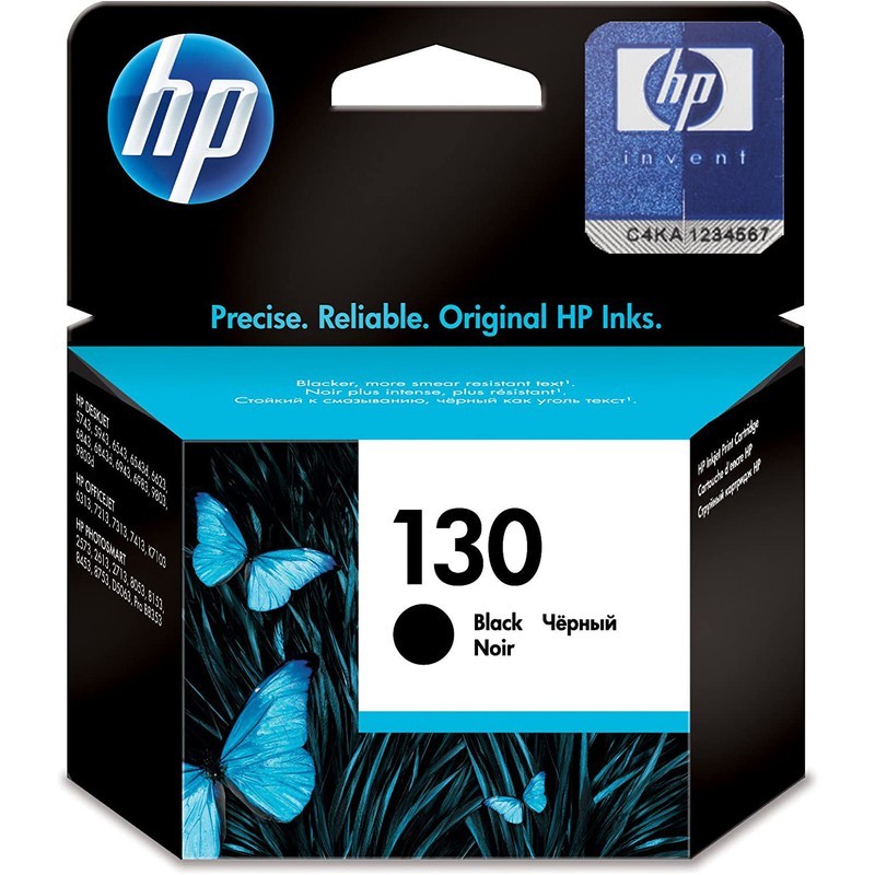 HP 130 Black Original Ink Cartridge atomoffice