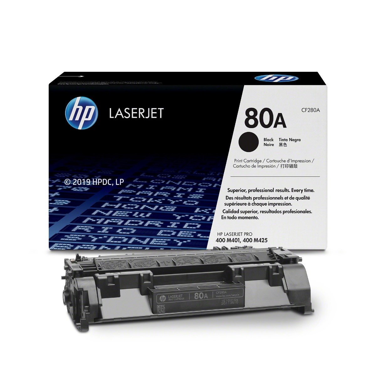 HP 80A Original Toner Cartridge for HP LaserJet Pro 400 M401, 400 MFP M425 Printer Series atomoffice