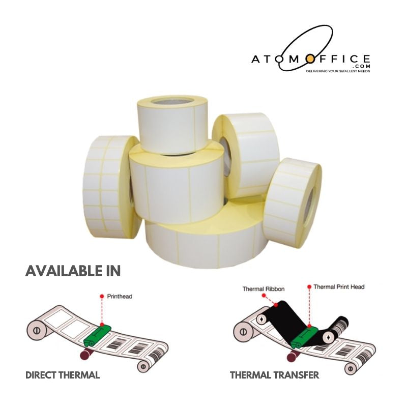 Plain Barcode Label 101.6mm X 152.4mm 1000 Labels/Roll