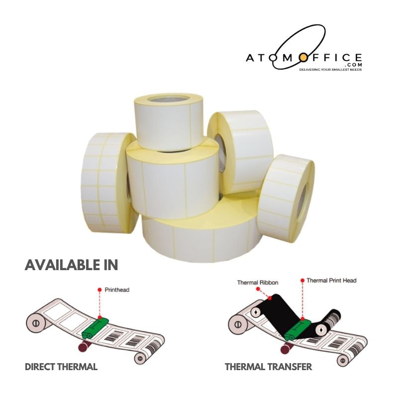 Plain Barcode Label 50.8mm X 25.4mm 1000 Labels/Roll