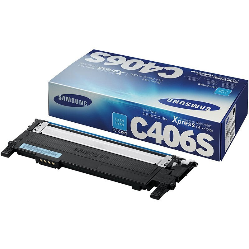 Samsung CLT-C406S Cyan Toner Cartridge atomoffice