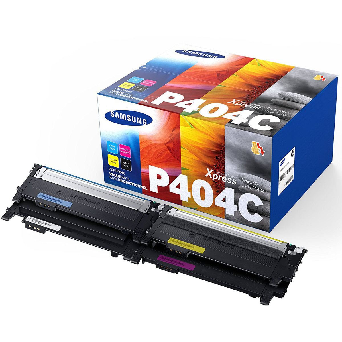Samsung CLT-P404C 4-pack CMYK Toner Cartridges atomoffice